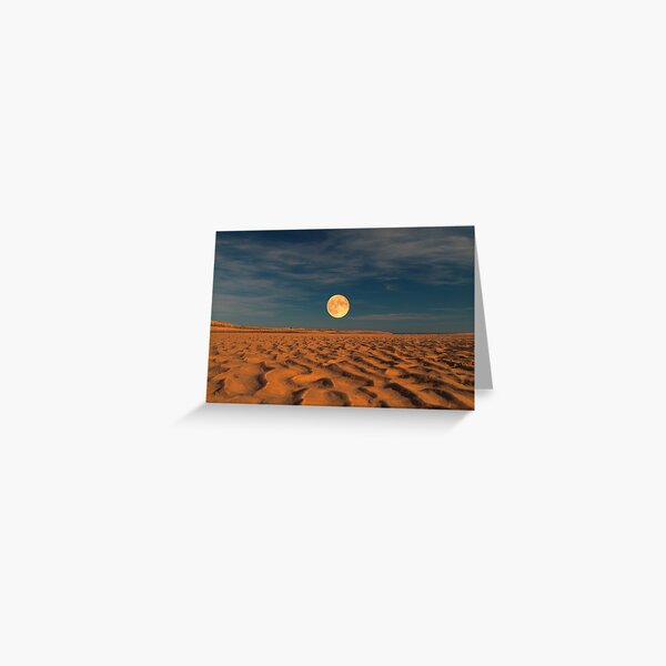 Moon across the Sands Greeting Card