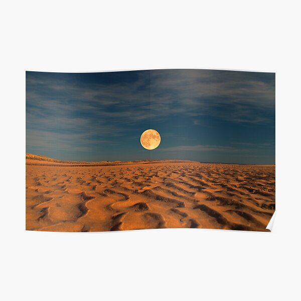 Moon across the Sands Poster