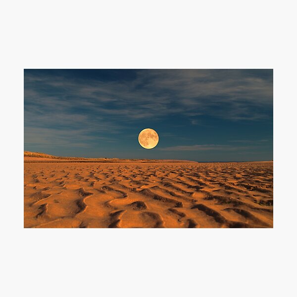 Moon across the Sands Photographic Print
