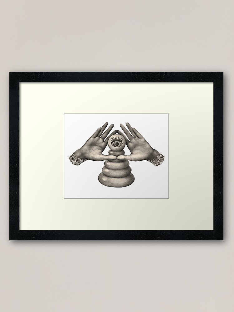 Thumbnail 1 of 7, Framed Art Print, Pyramid Toy Eye of Providence graphic Art designed and sold by FINCHFINCHER.