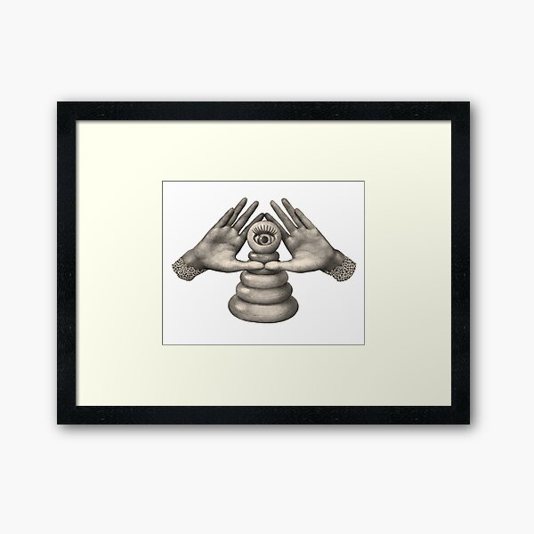 Pyramid Toy Eye of Providence graphic Art Framed Art Print