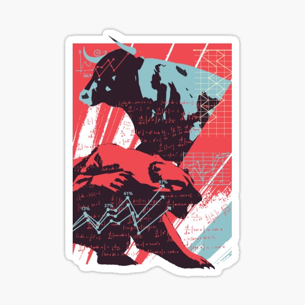 Item preview, Bull vs. Bear - stock market designed and sold by KanaProject.