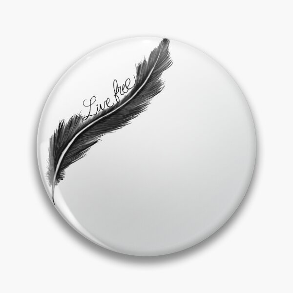 Item preview, Live free black feather designed and sold by attracdionz.