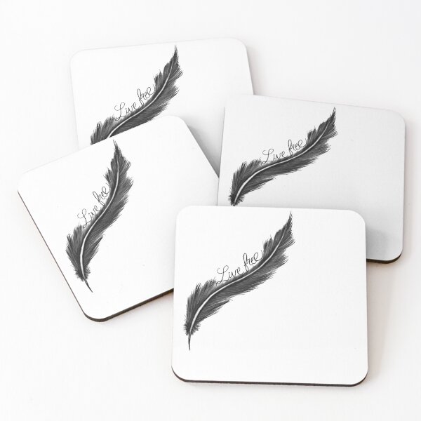 Item preview, Live free black feather designed and sold by attracdionz.