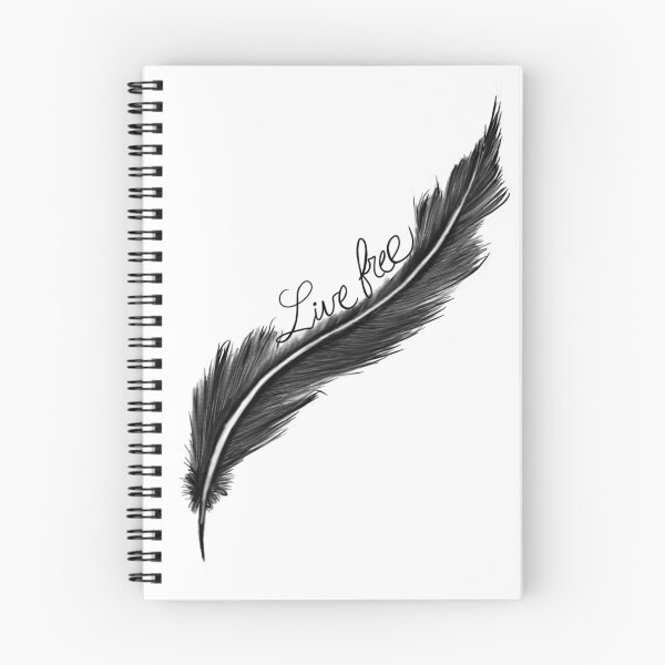 Item preview, Live free black feather designed and sold by attracdionz.