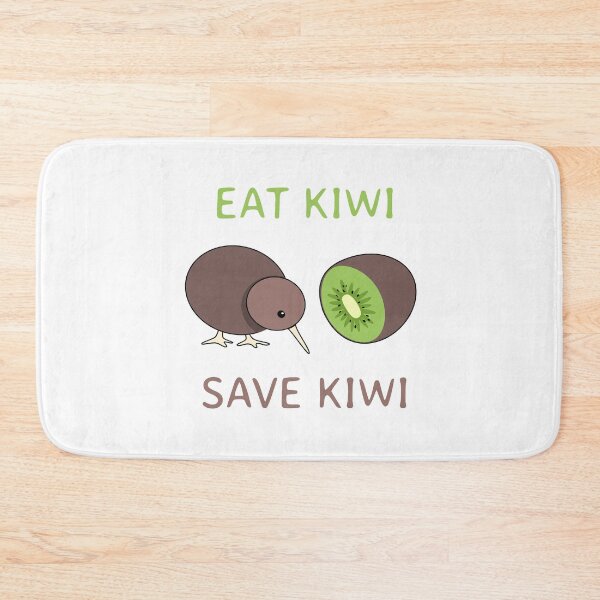 Item preview, Eat kiwi, save kiwi - Kiwi bird and kiwi fruit - caption light shirt designed and sold by Looking Daggers.