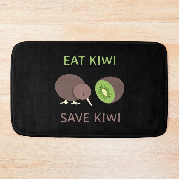 Item preview, Eat kiwi, save kiwi - Kiwi bird and kiwi fruit - caption dark shirt designed and sold by Looking Daggers.