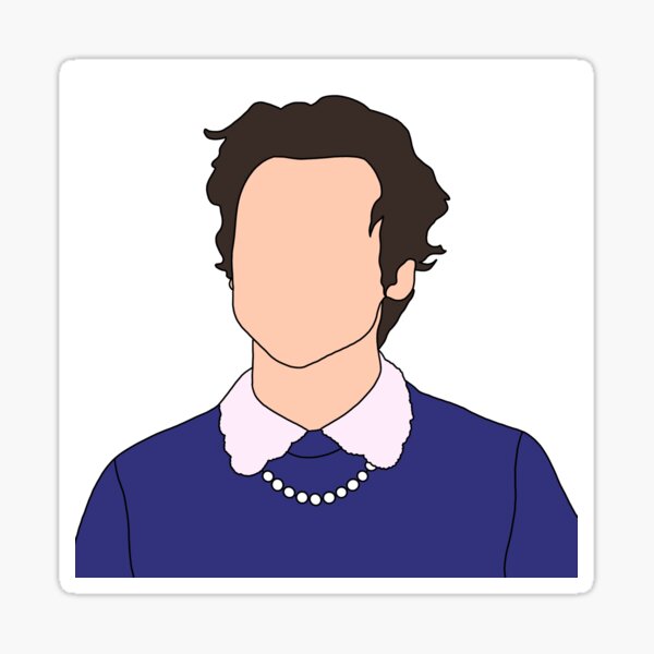 "Harry Styles Inspired Cartoon Art" Sticker by livkerp | Redbubble