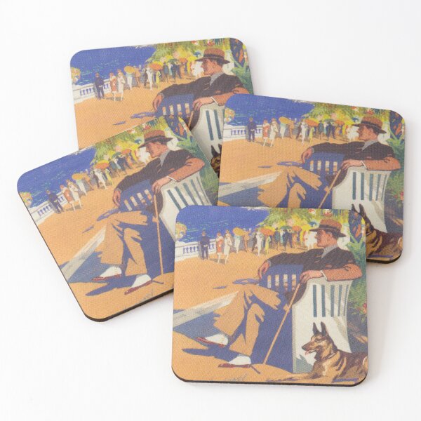 Item preview, French Rivera Vintage Travel Poster designed and sold by vintagevivian.