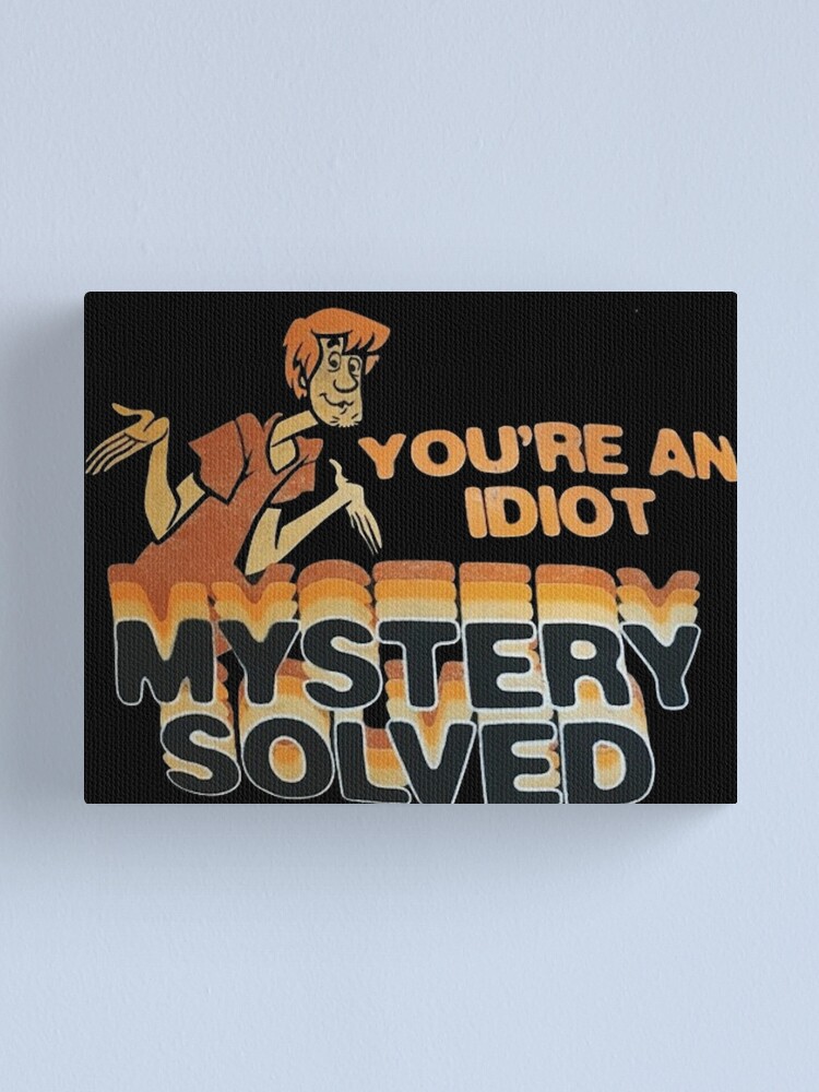 Mystery Solved Canvas Print By Andi0521 Redbubble - free printable roblox mini candy bar wrappers