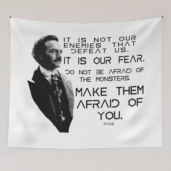 Item preview, Poe About Fear from Altered Carbon designed and sold by ProfCatPardus.