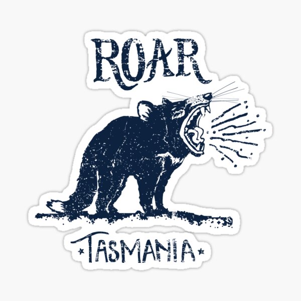 Roar Tasmania, by Grace Garton Sticker