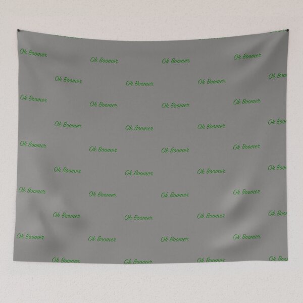 Item preview, Ok Boomer - Green Script designed and sold by ryanwfraser.
