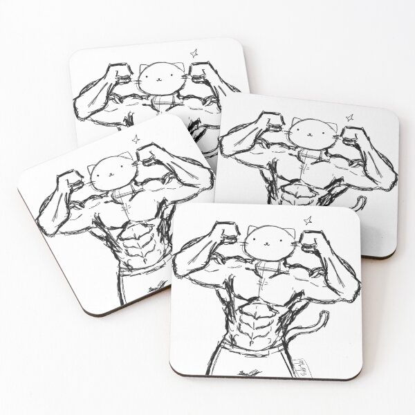 Item preview, Muscle cat designed and sold by Megos Eggos.
