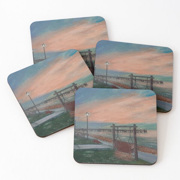 Item preview, Quiet sunset at Southport park designed and sold by Nancy Turner.