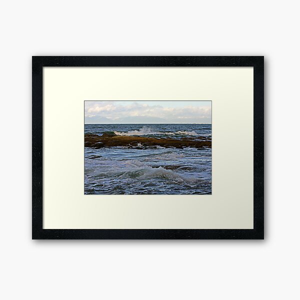 rough sea Framed Art Print