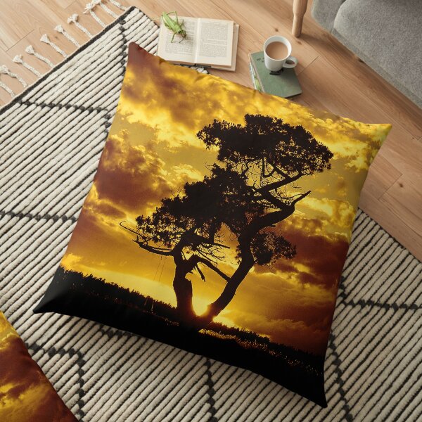 Tree Dance 2 Floor Pillow