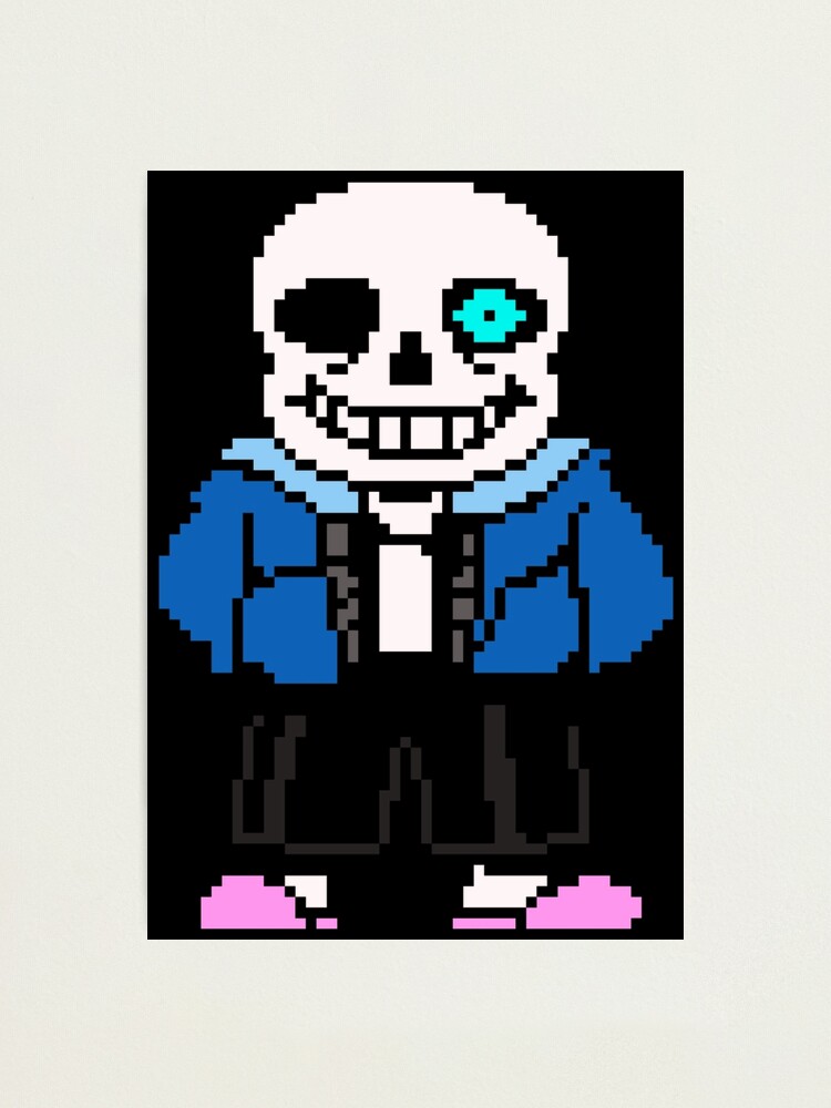 Undertale Sans with a blue eye Perler by NomDePixel