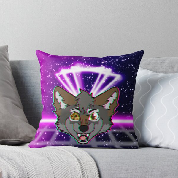 Item preview, Vaporwave Crazy wolf designed and sold by RosewolfArt.