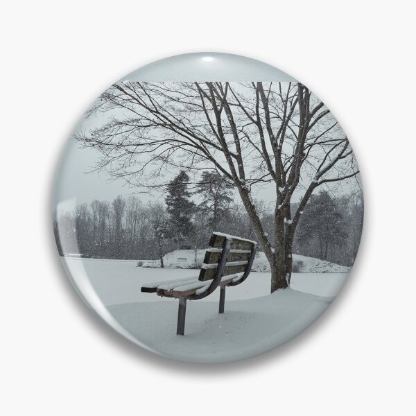 Item preview, Snowy Bench  designed and sold by haikufortwo.