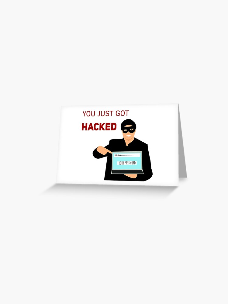 Hacker Prank Greeting Cards for Sale