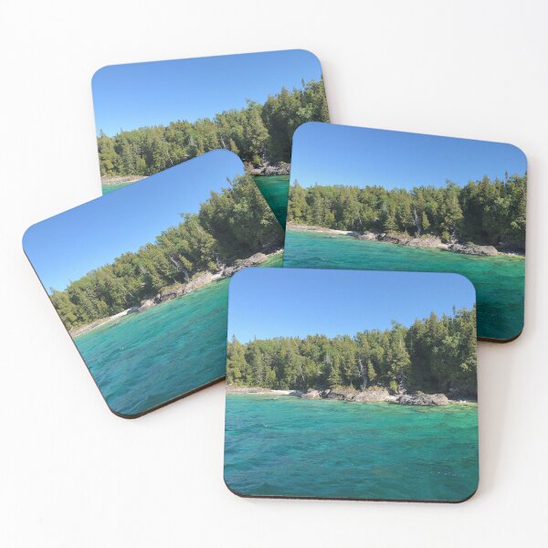 Item preview, Nature Island Blue Waters Trees Photography designed and sold by NotoriousGalaxy.