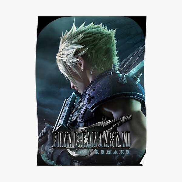 Nuage de Final Fantasy VII REMAKE Poster