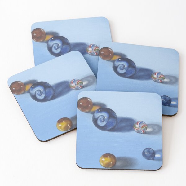 Item preview, Canicas con Swirly Azul designed and sold by amyvangaasbeck.