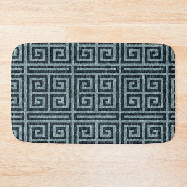 Item preview, Greek Key - Navy on Blue  designed and sold by littlearrow.