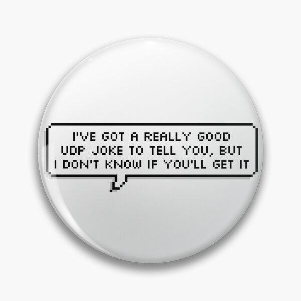 Item preview, I've got a really good UDP joke to tell you but I don't know if you'll get it (Single) designed and sold by wordsonwords.