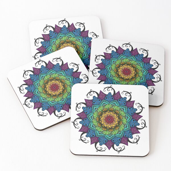 Item preview, Detailed Rainbow Mandala designed and sold by VGE  Draws.