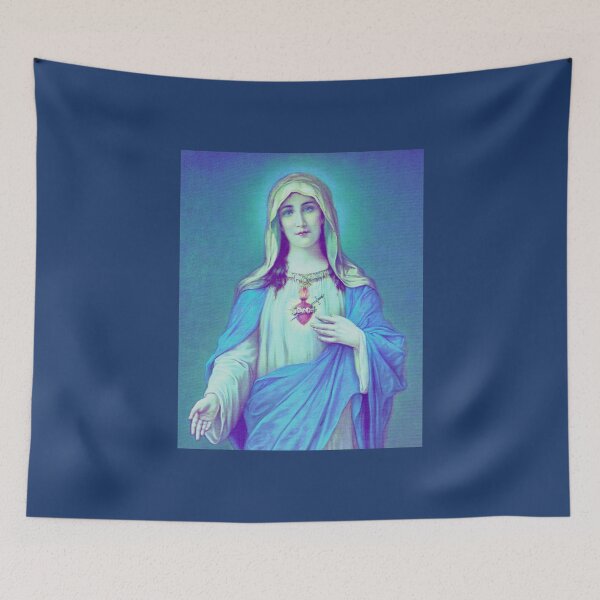 Item preview, Antique Sacred Heart of Mary Illustration designed and sold by FuzzyHoney.