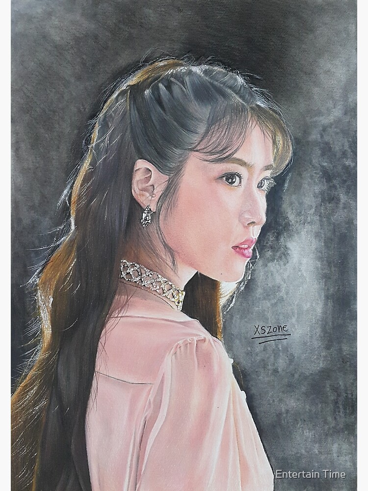 Iu Lee Ji Eun Colour Pencil Drawing Art Xszone Poster By Xszone Redbubble 8964