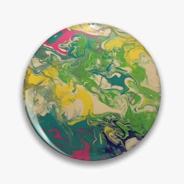 Item preview, Pink and Green Marbleized Circle designed and sold by Cmrowe.