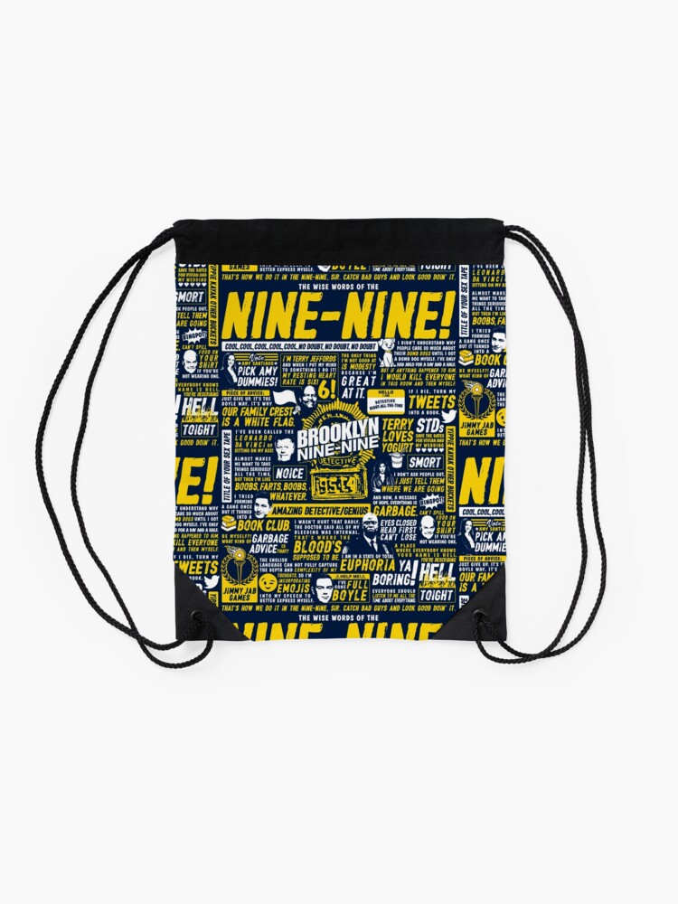 Alternate view of Wise Words of the Nine-Nine Drawstring Bag