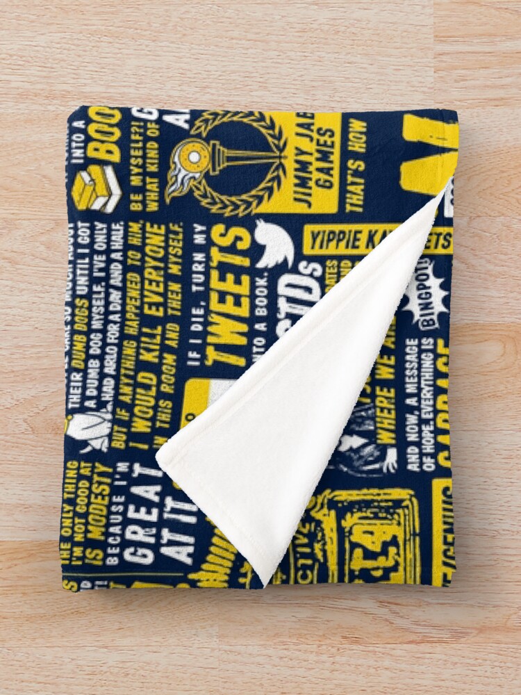 Alternate view of Wise Words of the Nine-Nine Throw Blanket