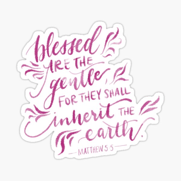 Matthew 5:5 Sticker