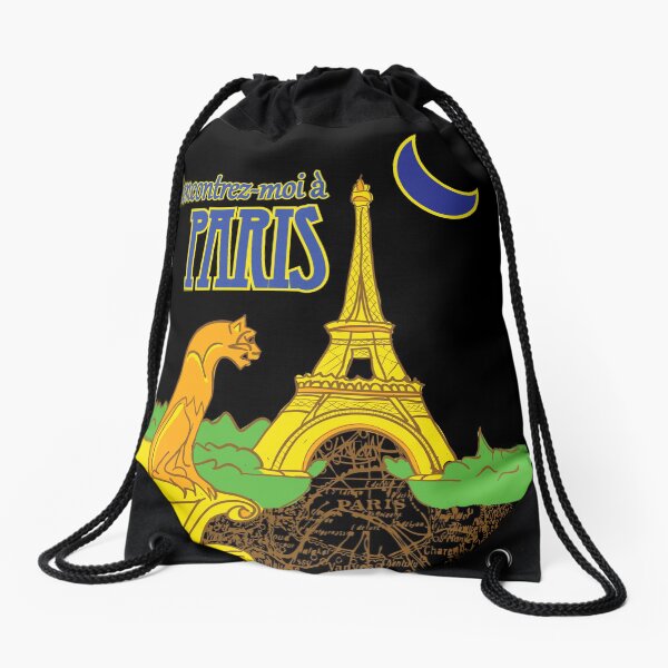 Meet me in PARIS Drawstring Bag