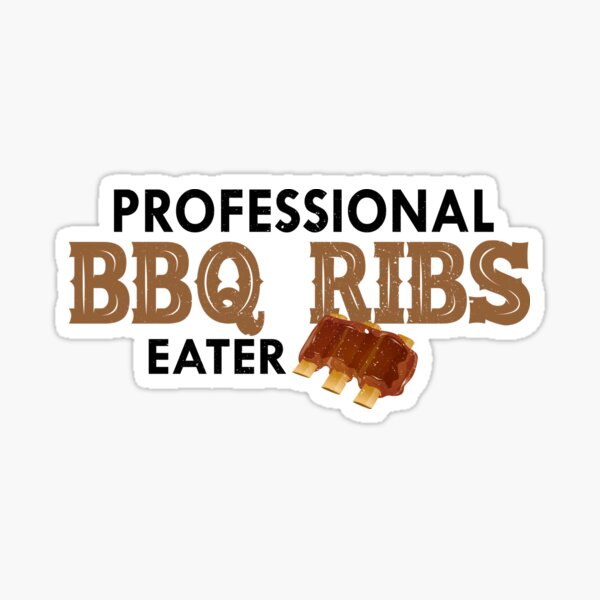 Professional BBQ Ribs Eater Sticker