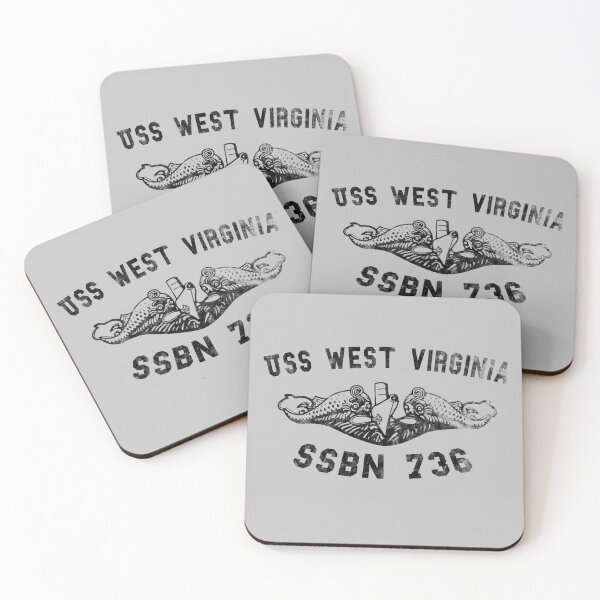 Item preview, USS West Virginia SSBN 736 Submarine Badge Vintage designed and sold by RealPilotDesign.