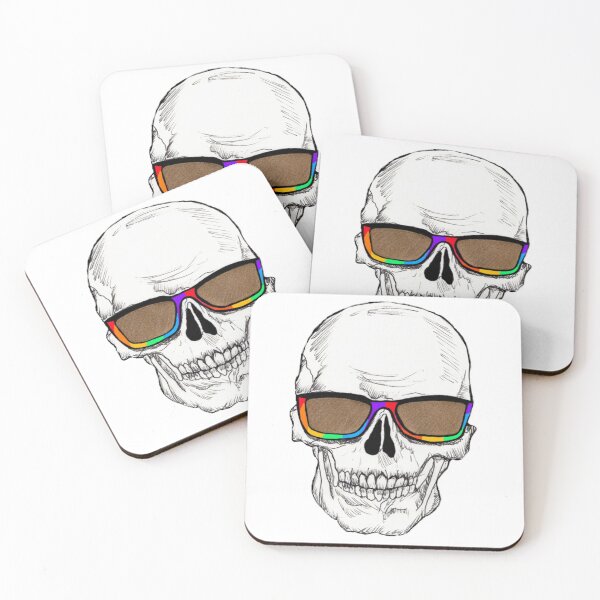 Item preview, Skull with Pride Sunglasses designed and sold by Nicolashache.