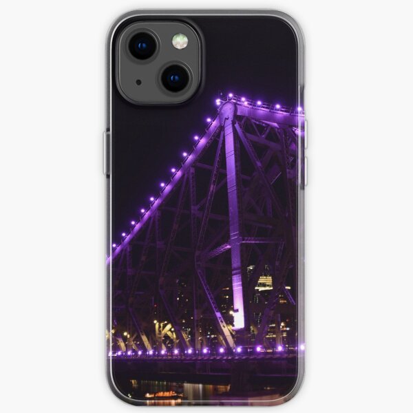 Story Bridge purple lights iPhone Soft Case