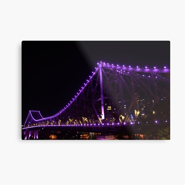 Item preview, Story Bridge purple lights designed and sold by jenniferranimay.