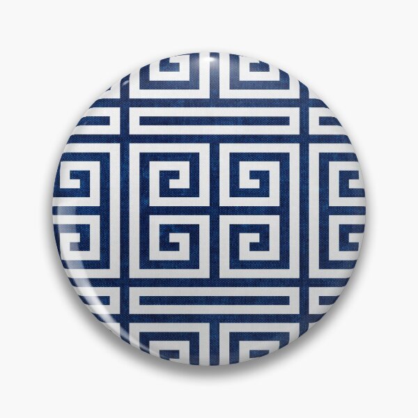 Item preview, Greek Key - Blue and White designed and sold by littlearrow.