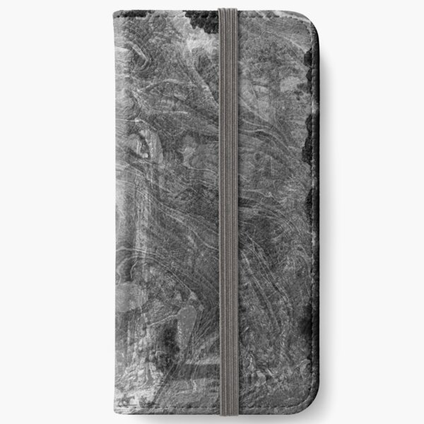 The Atlas of Dreams - Plate 30 (b&w) iPhone Wallet