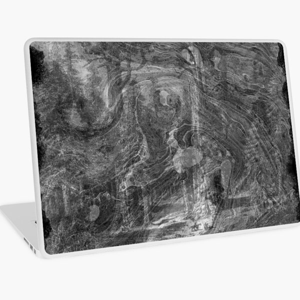 The Atlas of Dreams - Plate 30 (b&w) Laptop Skin