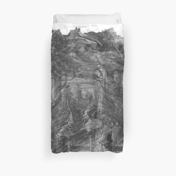 The Atlas of Dreams - Plate 30 (b&w) Duvet Cover