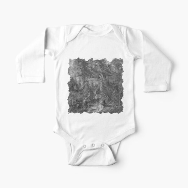 The Atlas of Dreams - Plate 30 (b&w) Long Sleeve Baby One-Piece