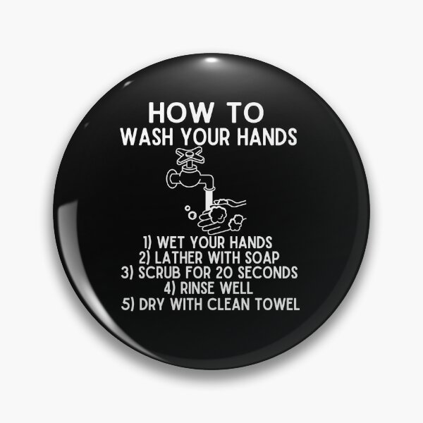 Item preview, How To Wash Your Hands with Soap for 20 Seconds Bubbles designed and sold by funnytshirtemp.