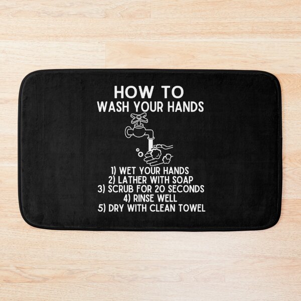 Item preview, How To Wash Your Hands with Soap for 20 Seconds Bubbles designed and sold by funnytshirtemp.